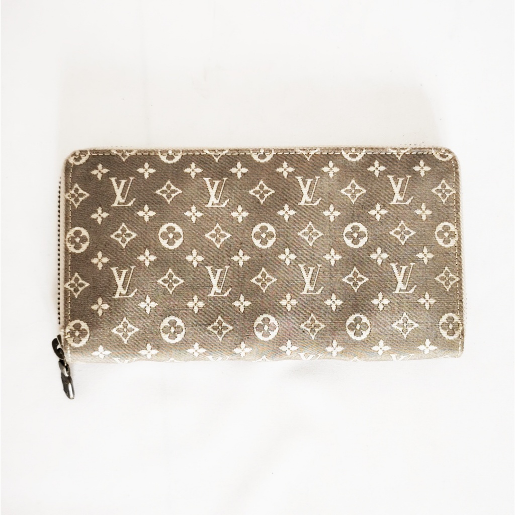 LV Mini Lin Monogram Long Zip Wallet