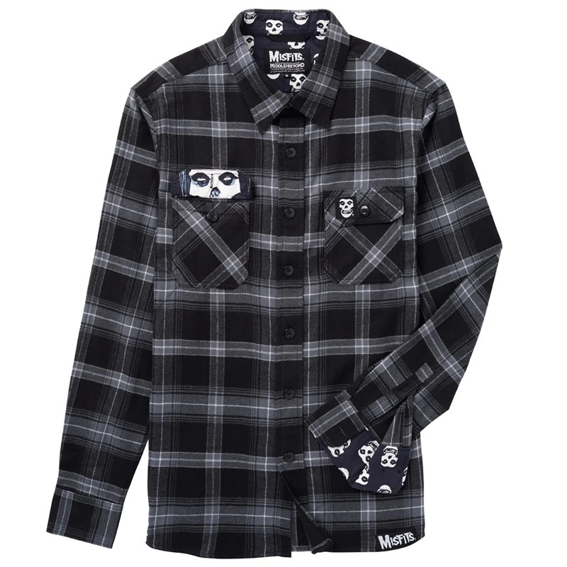 MISFITS FLANNEL TAG OFFICIAL SIZE L