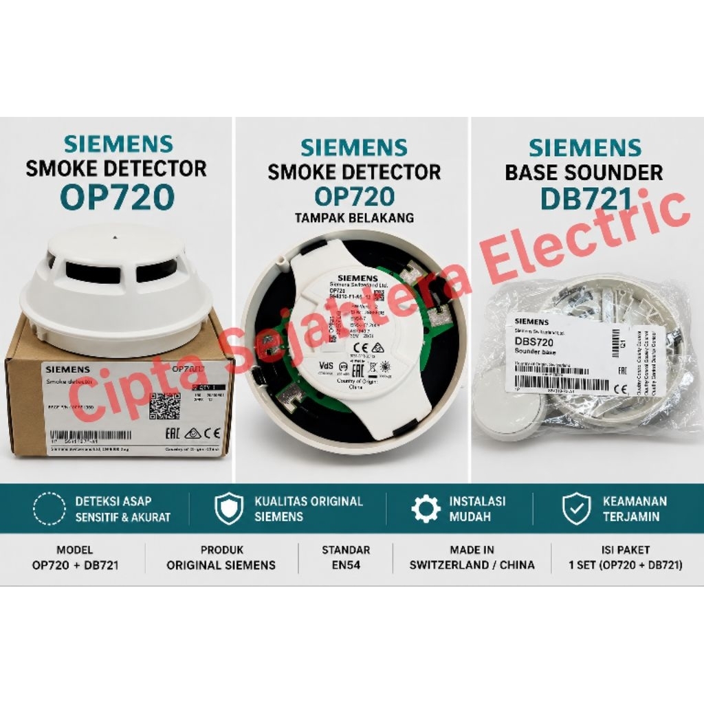 Smoke Detector
Siemens OP720 + Base DB721