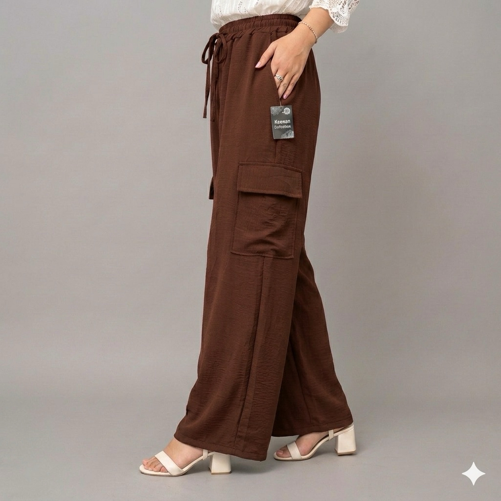 KULOT CARGO CRINKLE AIRFLOW TERMURAH PANJANG WANITA MUSLIMAH CRINCLE KARGO CELANA JUMBO BESAR