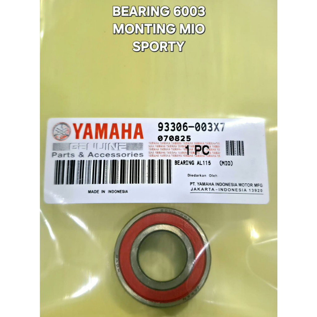 Bearing 6003 Mounting Mio Sporty 2Pcs 93306-003X7
