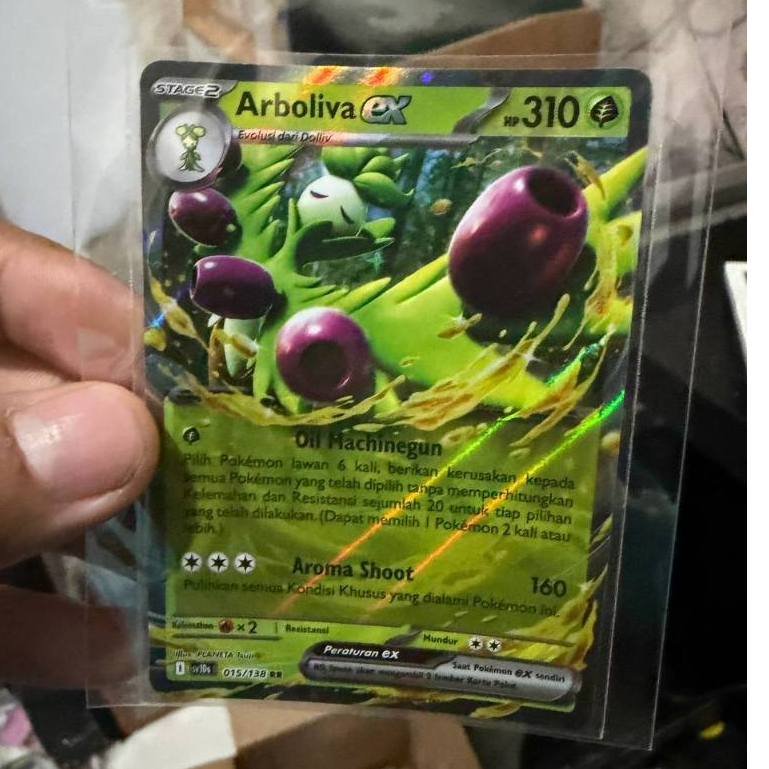 Arboliva ex RR SV10S 015/138 Kartu Pokemon Indonesia