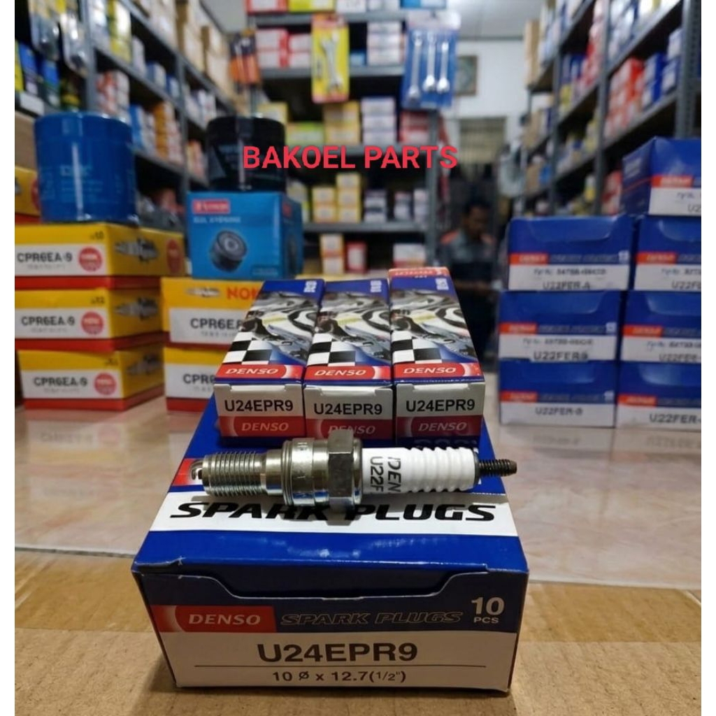 BUSI DENSO U24EPR9 BEAT KARBU,BEAT FI,BEAT SERIES,SPACY, SCOPY, JUPITER MX,BYSON,NMAX.