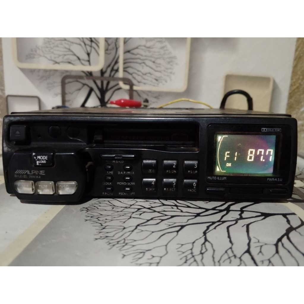 head unit tape mobil singeldin ALPINE 7224 E