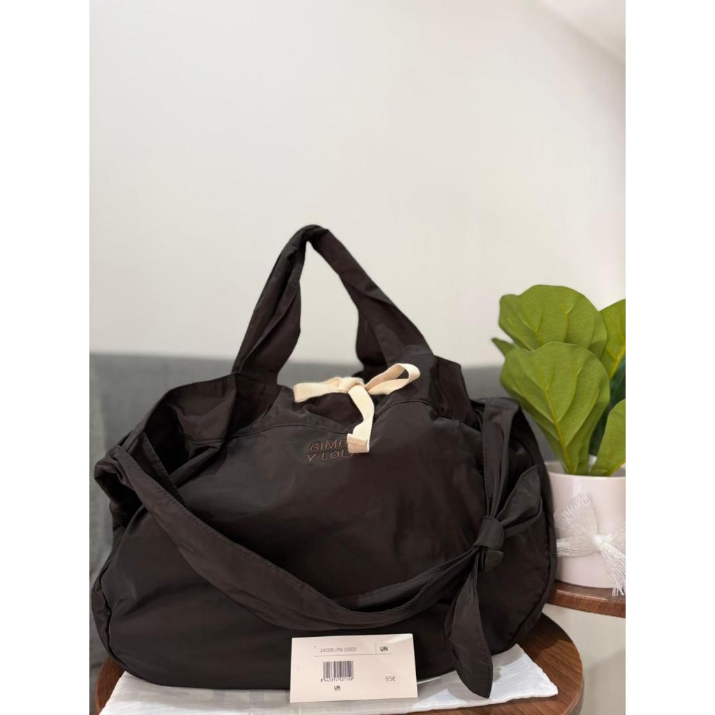 BYL LARGE Black Nylon Shopper Bag