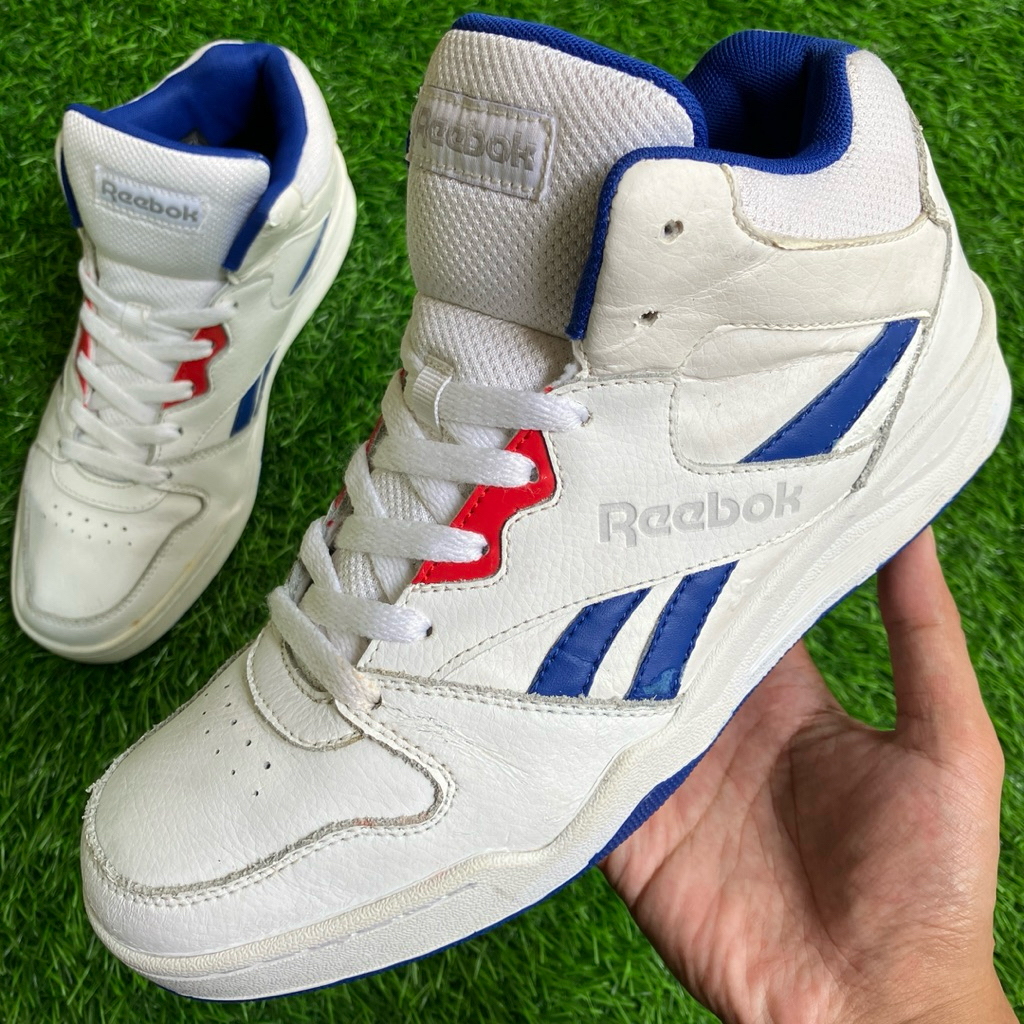 REEBOK Mid Royal Flag White Blue sneakers size 40,5