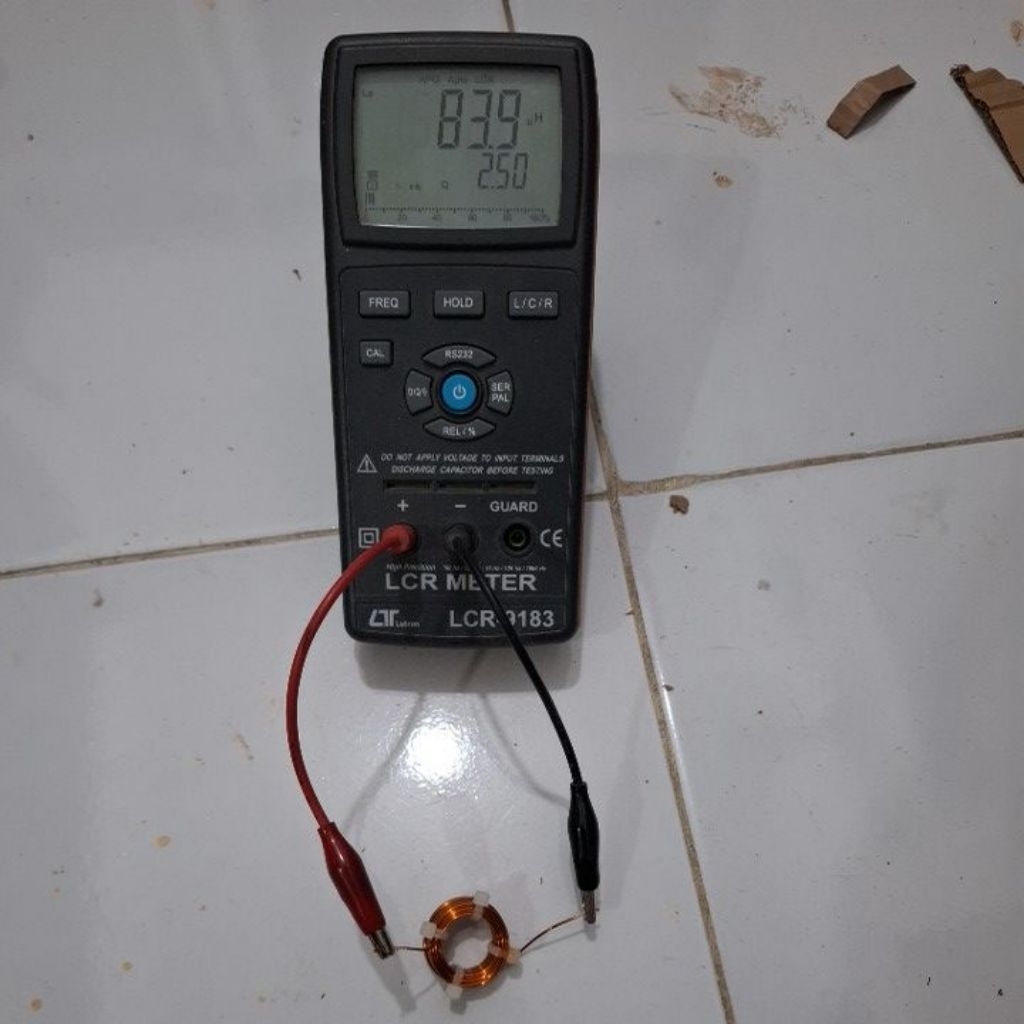 coil lilitan crossover pasif 0,08mh 0,8mm