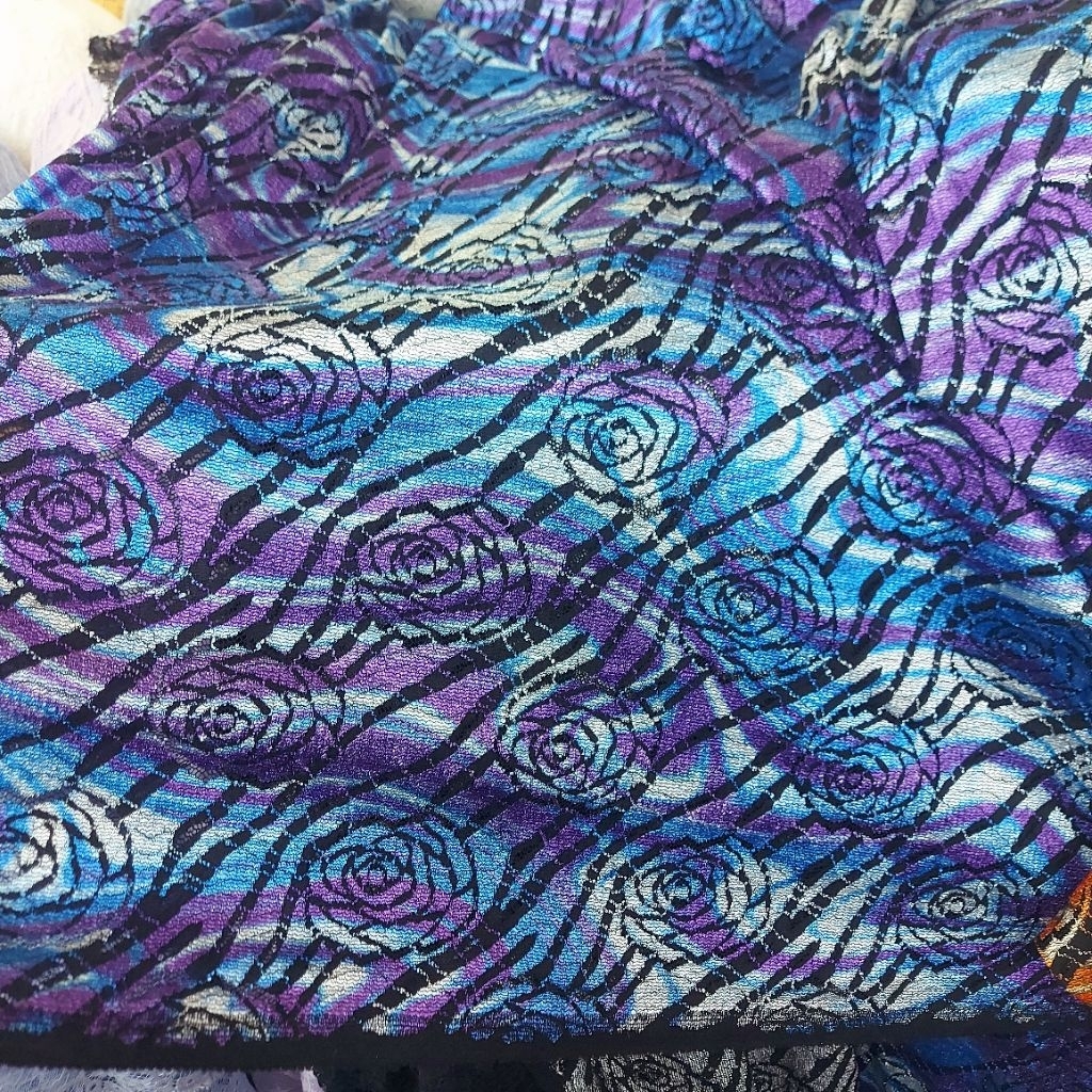 kain brokat katun premium  - kain brokat premium  - kain brokat meteran  D-004