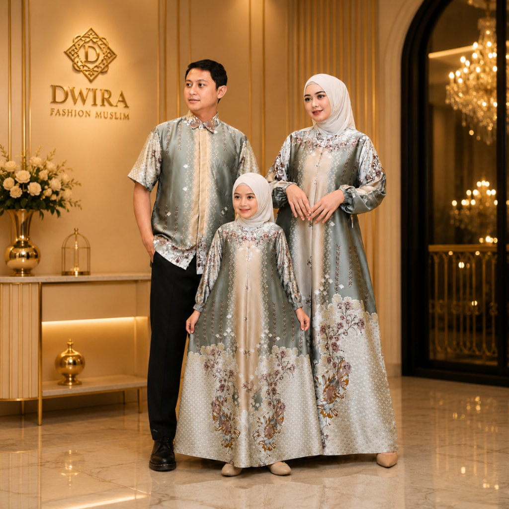 Baju Gamis Fashion Muslim Dress Anak Armani Silk Wanita Terbaru Motif Terpepoler Couple an Seragam K