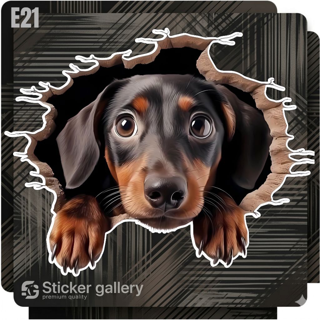 Stiker Vynil terbaik Motif Anjing Lucu Cocok dekorasi Rumah, Mobil, Motor, Helm dan Lainnya
