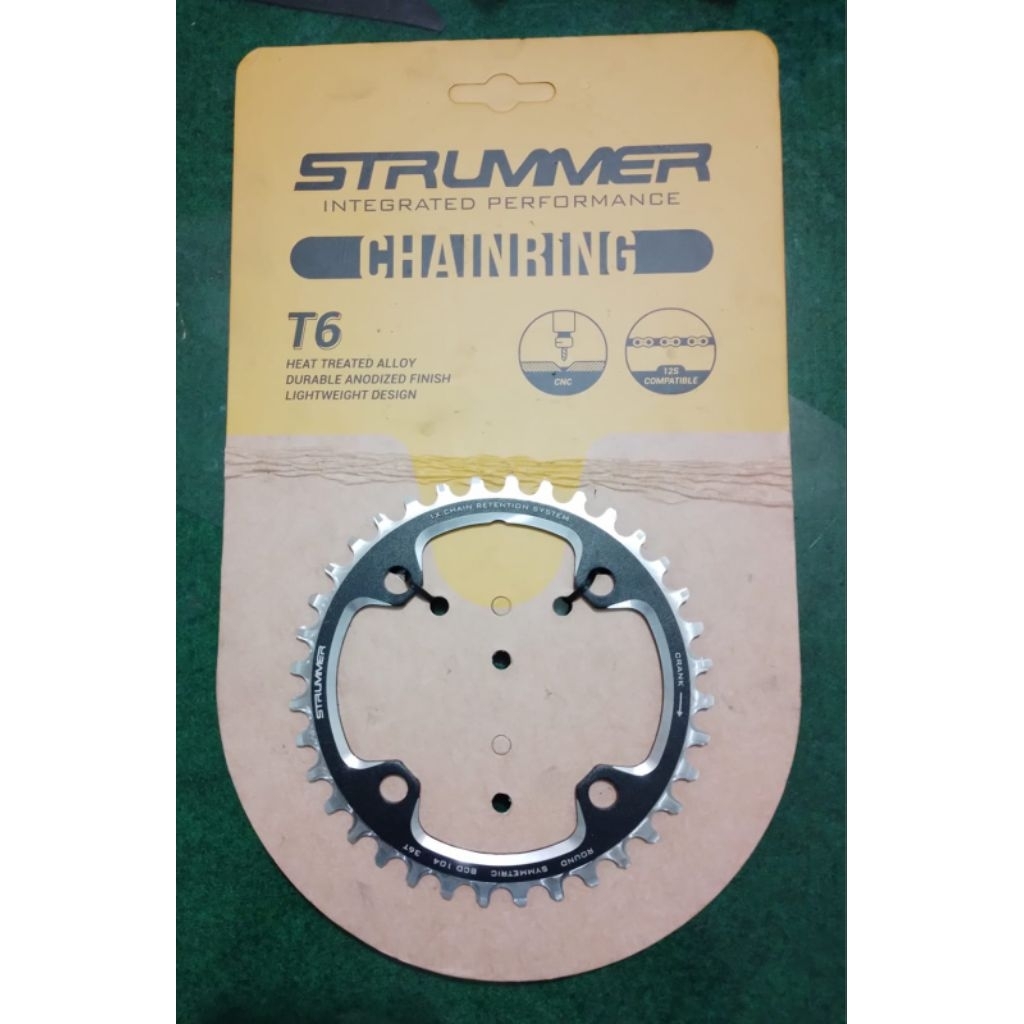 Chainring STRUMMER BCD 104 ROUND SYMMETRIC 36T