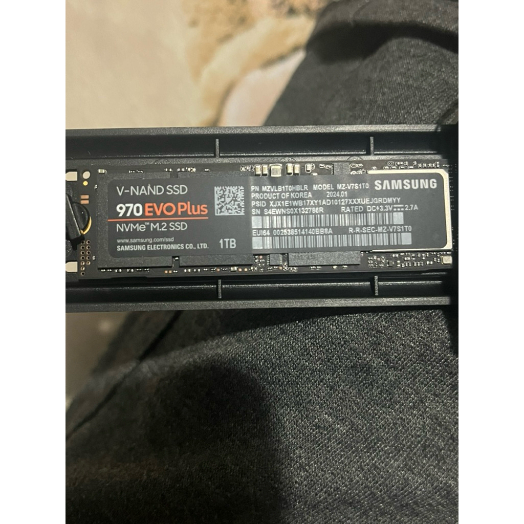 SSS Nvme Samsung evo 970 1TB second