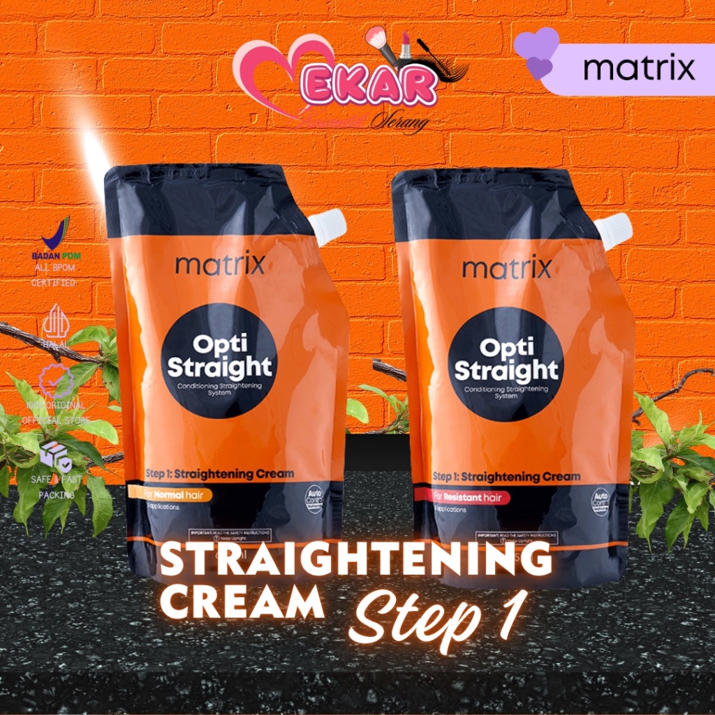 MATRIX Opti Straight Step 1 |500ml| Matrix Smoothing Matrix| Obat Pelurus Rambut| Matrix Optistraigh