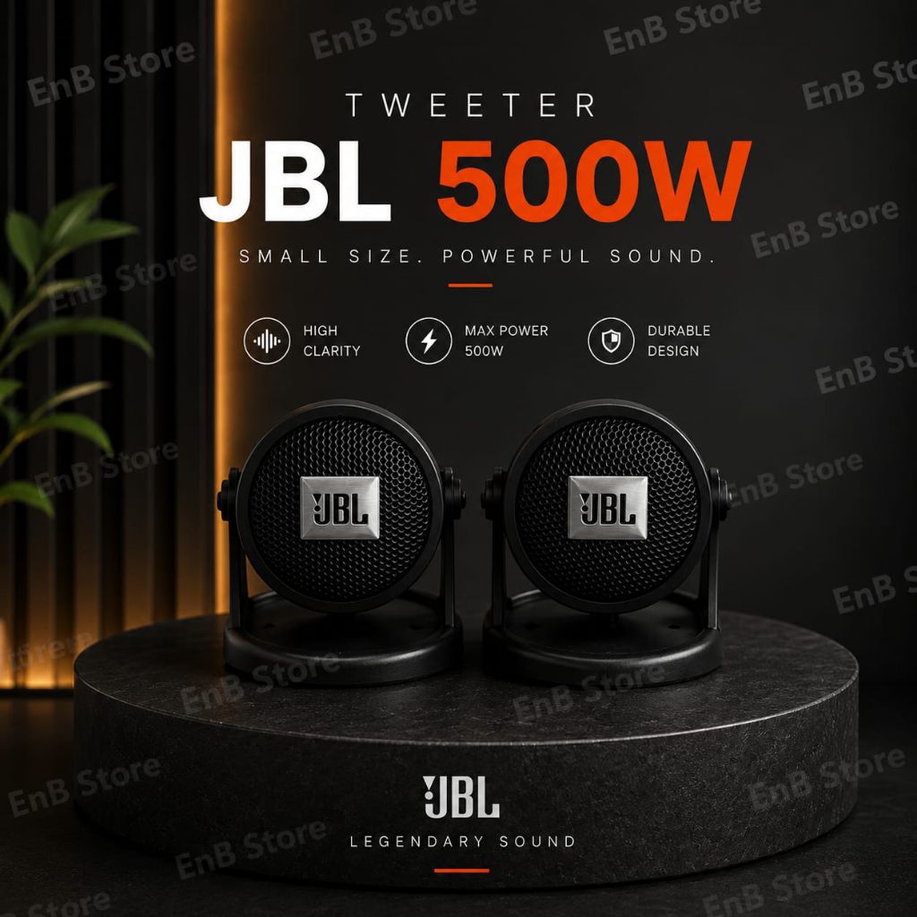 Tweeter JBL Speaker Dasboard Mobil Original 500 Watt (Sepasang)