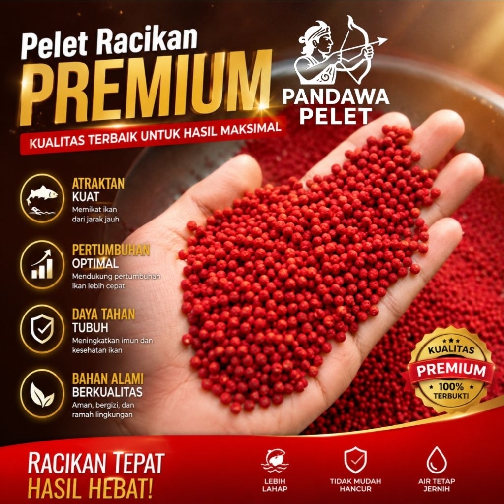 pelet racikan ikan louhan carophyl pink merah jenong