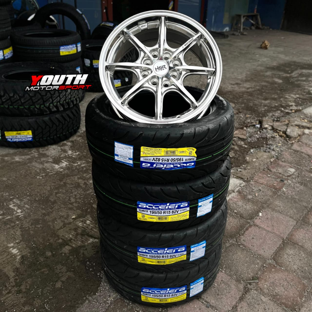 Paket Ganteng R15 Hsr Maybrat Plush Ban Semi Slick R15 Buat Mobil Brio Agya Jazz Calya Sigra