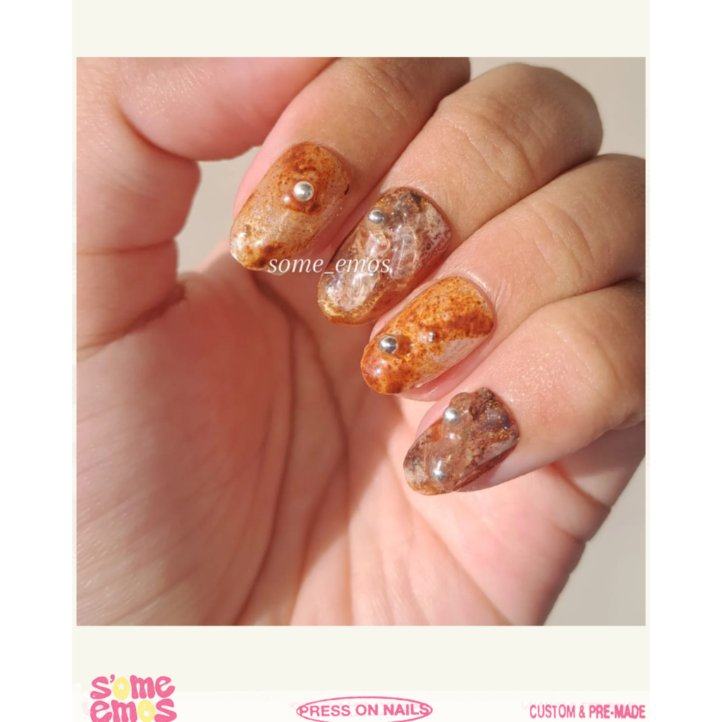 Press on nails - Japanesse | Kuku Palsu Nuance | Fake Nails | Canon Brick handmade Some_emoS