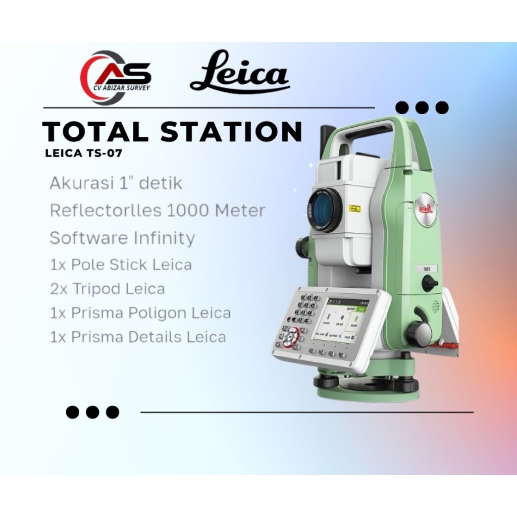 TOTAL STATION LEICA FLEXLINE TS07 like new