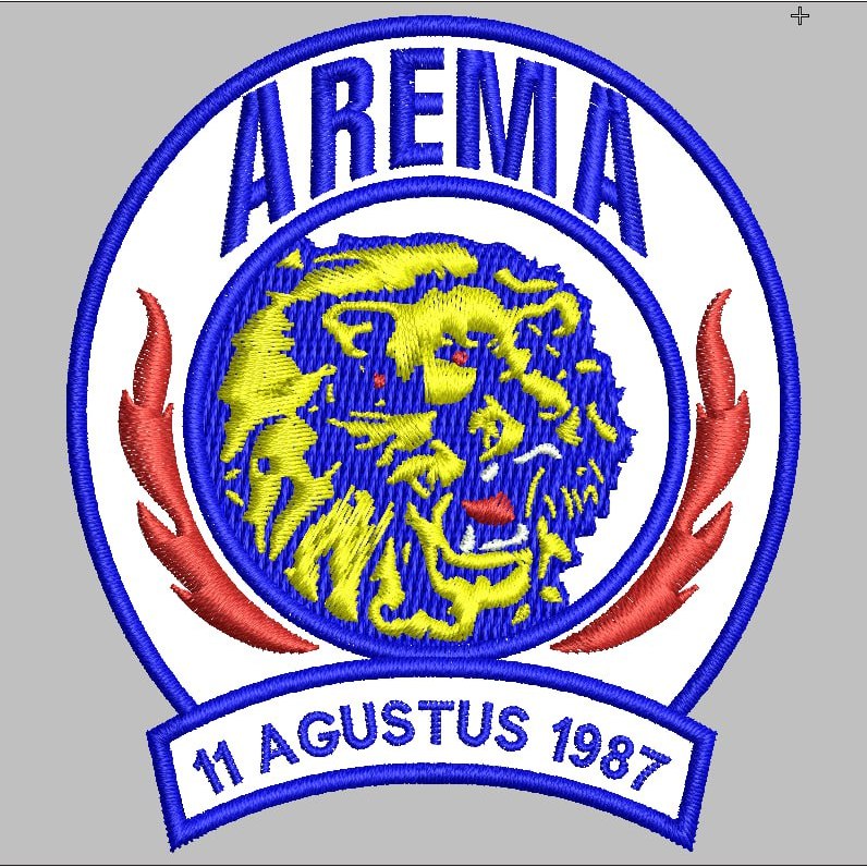 PATCH BORDIR-AREMA FC CLUB INDONESIA EMBROIDERY