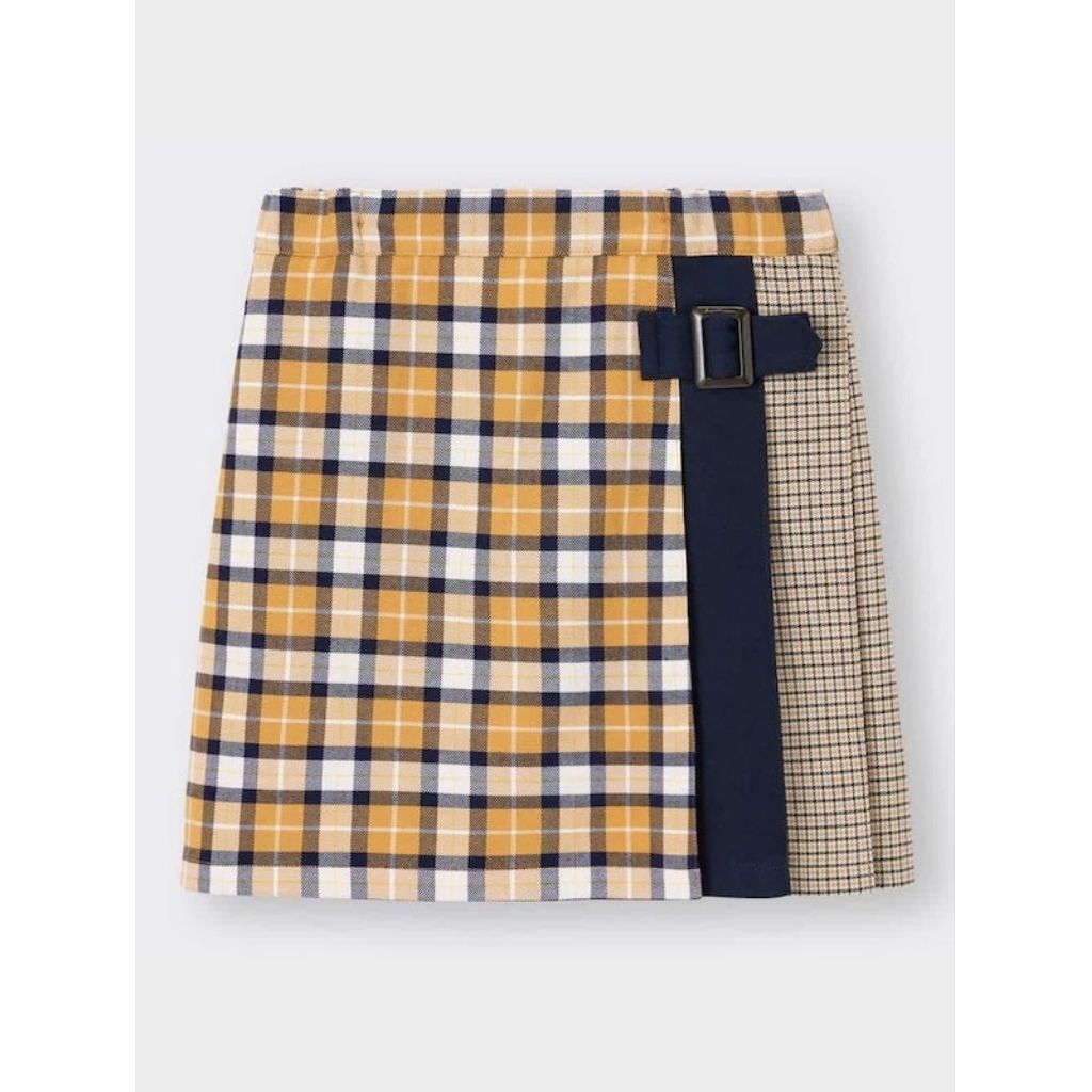 Preloved Ready Rok Tartan Kotak kotak Kuning merah Pleated Skirt GU uniq rok denim jeans sixty eight