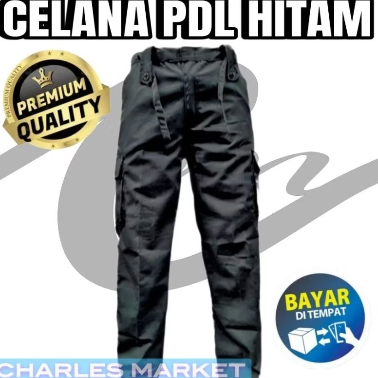 CELANA PDL HITAM PANJANG - CELANA PDL SATPAM HITAM - CELANA PRIA WANITA