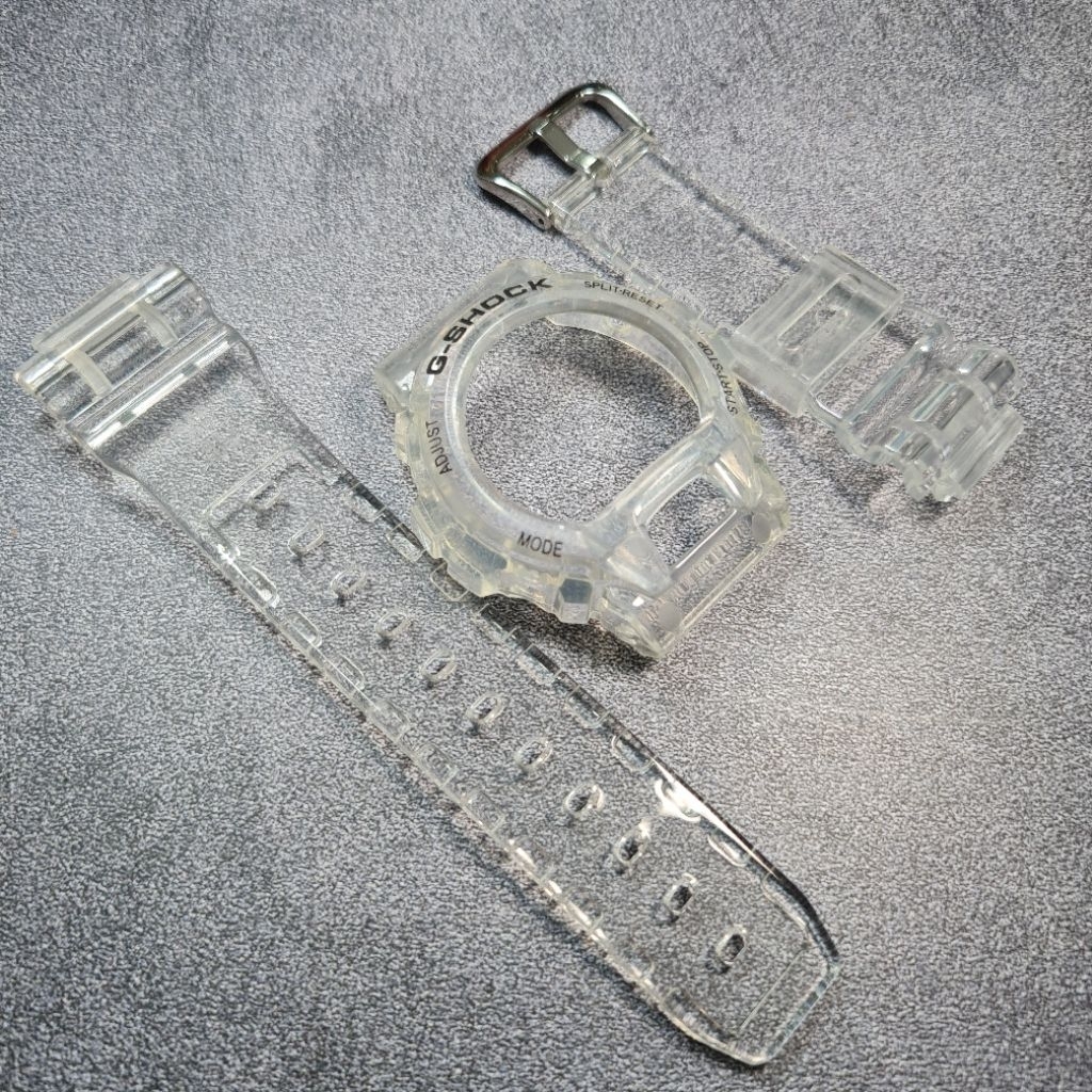 BNB BEZEL N STRAP GSHOCK G-SHOCK DW6900 DW-6900 DW6600 CLEAR BLACK