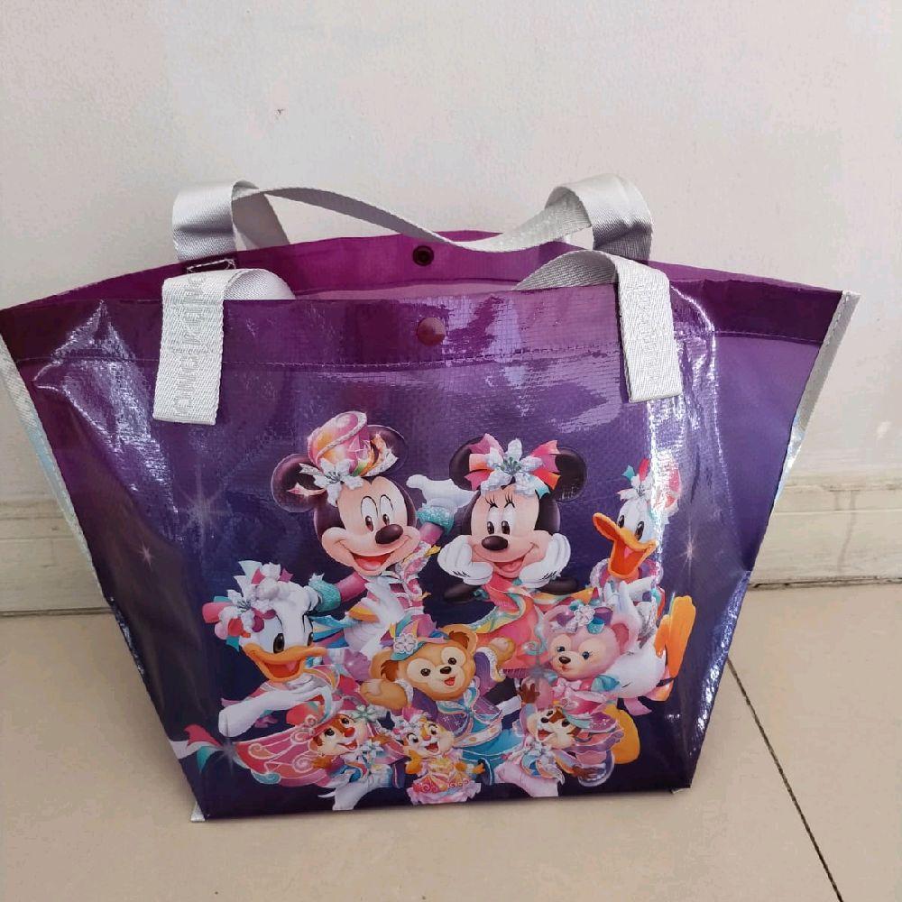 READY STOCK Hongkong Disneyland 20th Anniversary Small Large Totebag Shopping Bag - Tas Belanja Disn