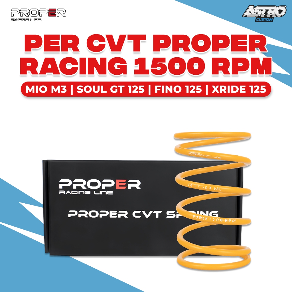 Per CVT 1500 RPM Mio M3 S Z Soul GT Fino FI X-Ride 125 Freego Proper Racing Line Spring SWOSC CVT