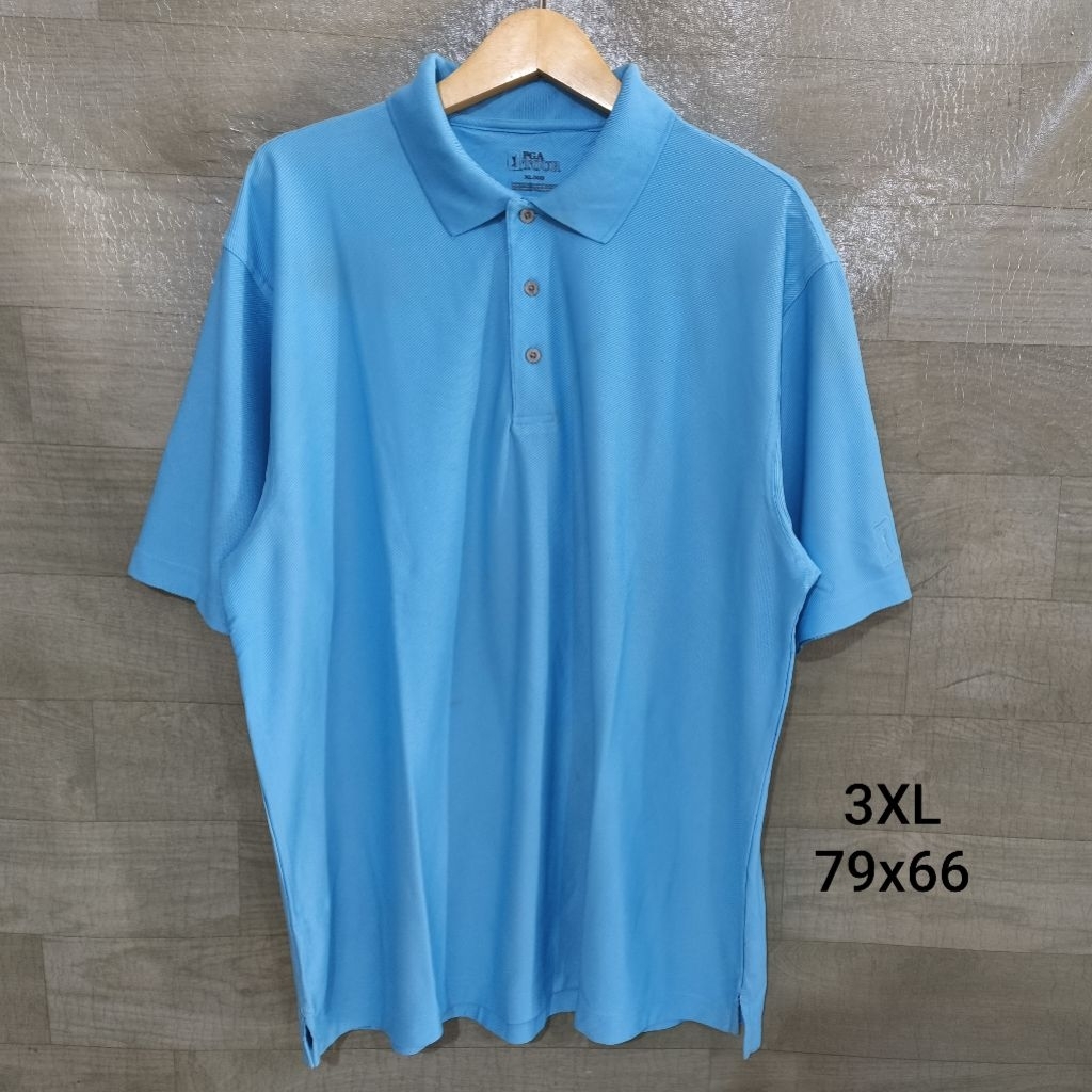 Kaos T-Shirt Kerah Blue Golf PGA Tour Big Size