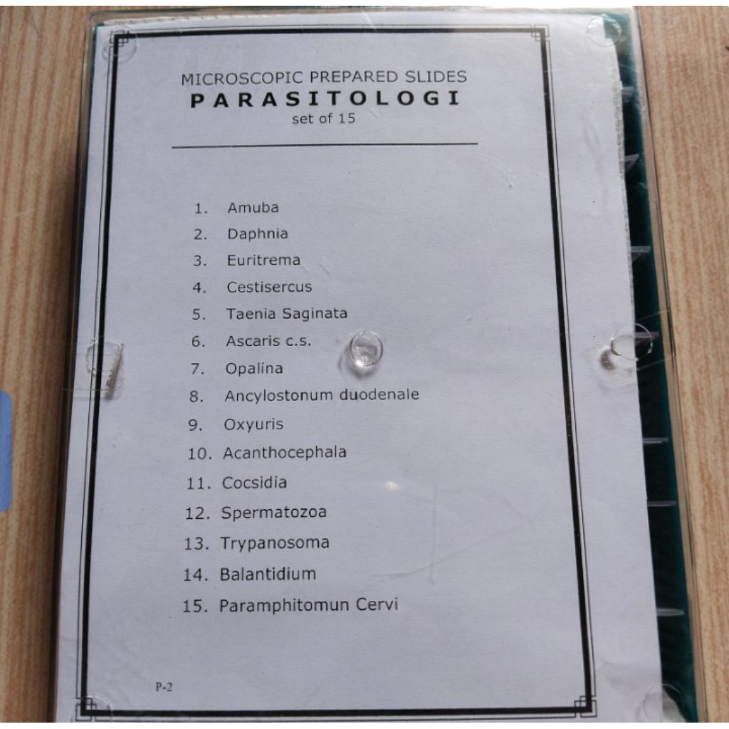 PREPARAT PARASITOLOGI ISI 15 MACAM