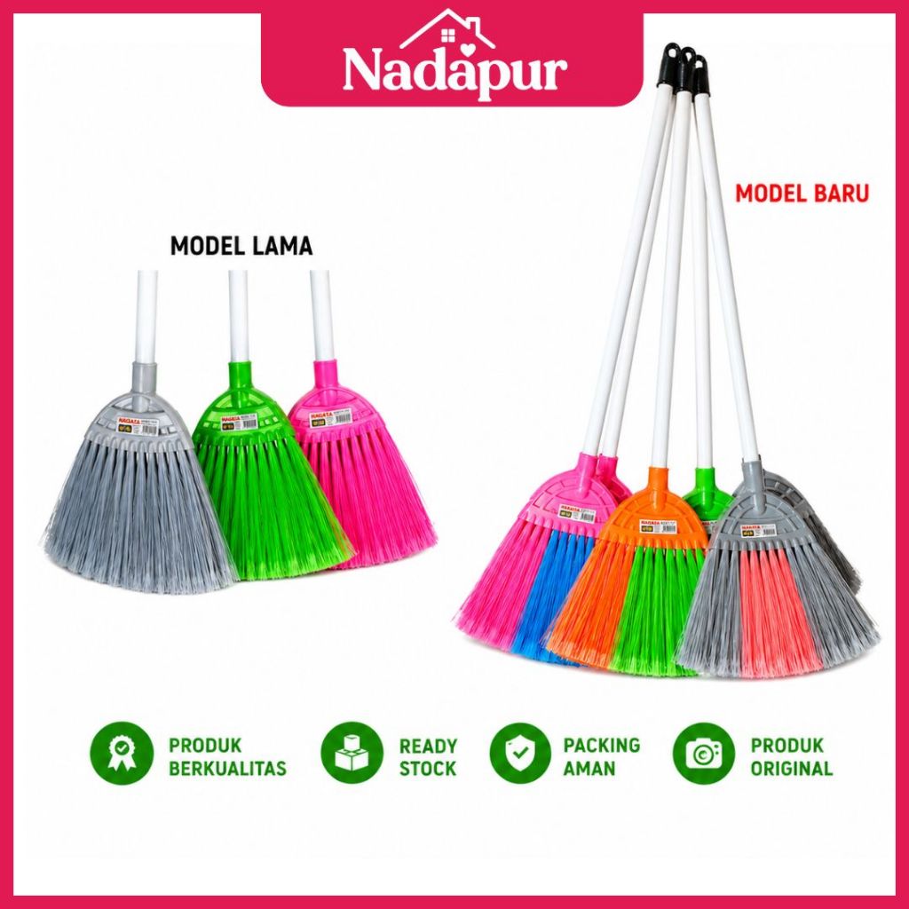 Sapu Lantai Plastik 341 Nagata / Sapu Lantai Awet / Sapu Lantai Ringan / Sapu Nagata