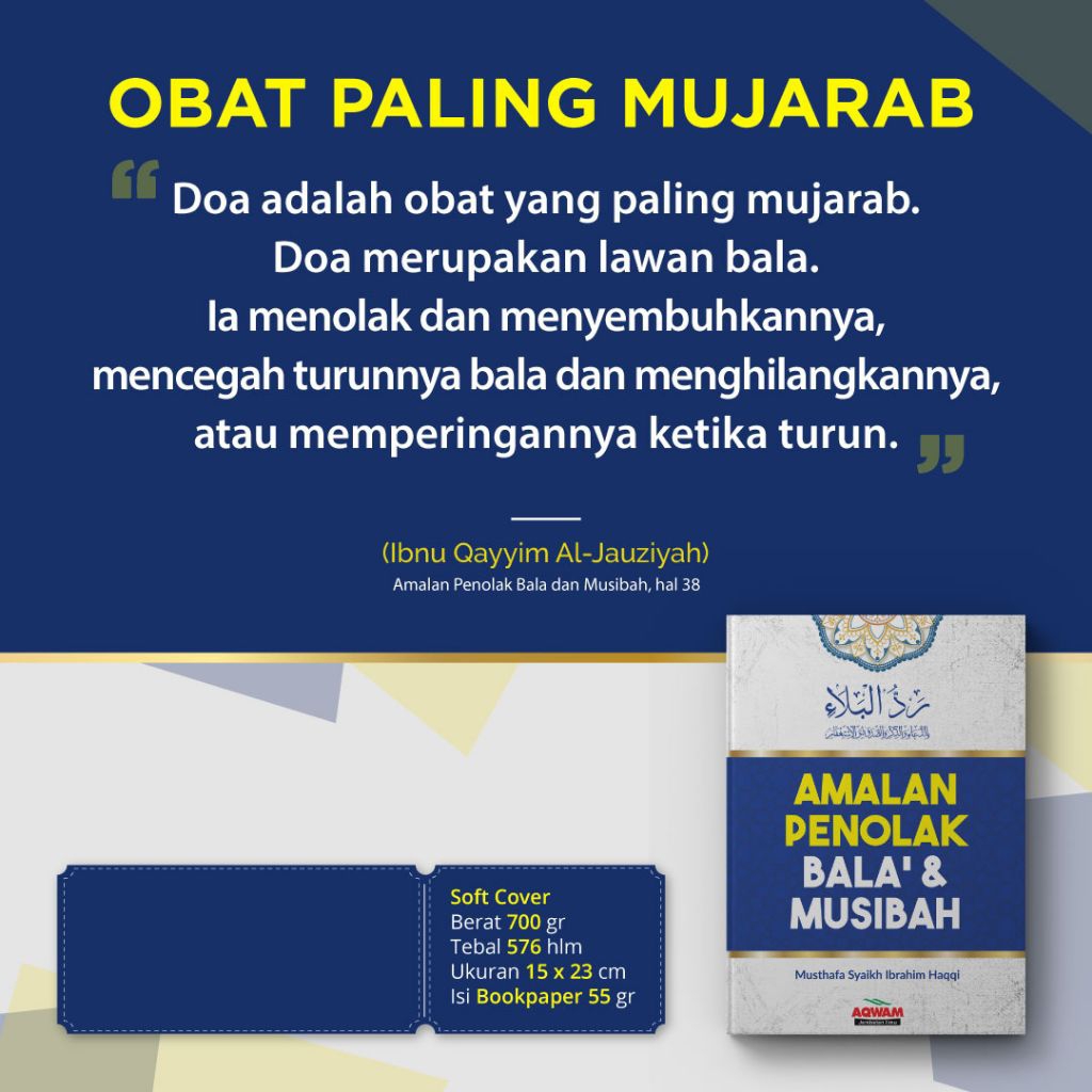 AQWAM - Buku Amalan Penolak Bala dan Muslimah - dari Mustafa Syaikh Ibrahim Haqqi - Doa Mustajab Par
