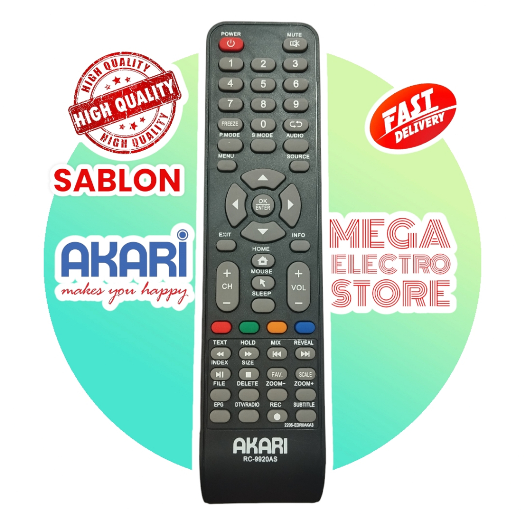 REMOTE TV AKARI LED SMART ANDROID Grade Ori