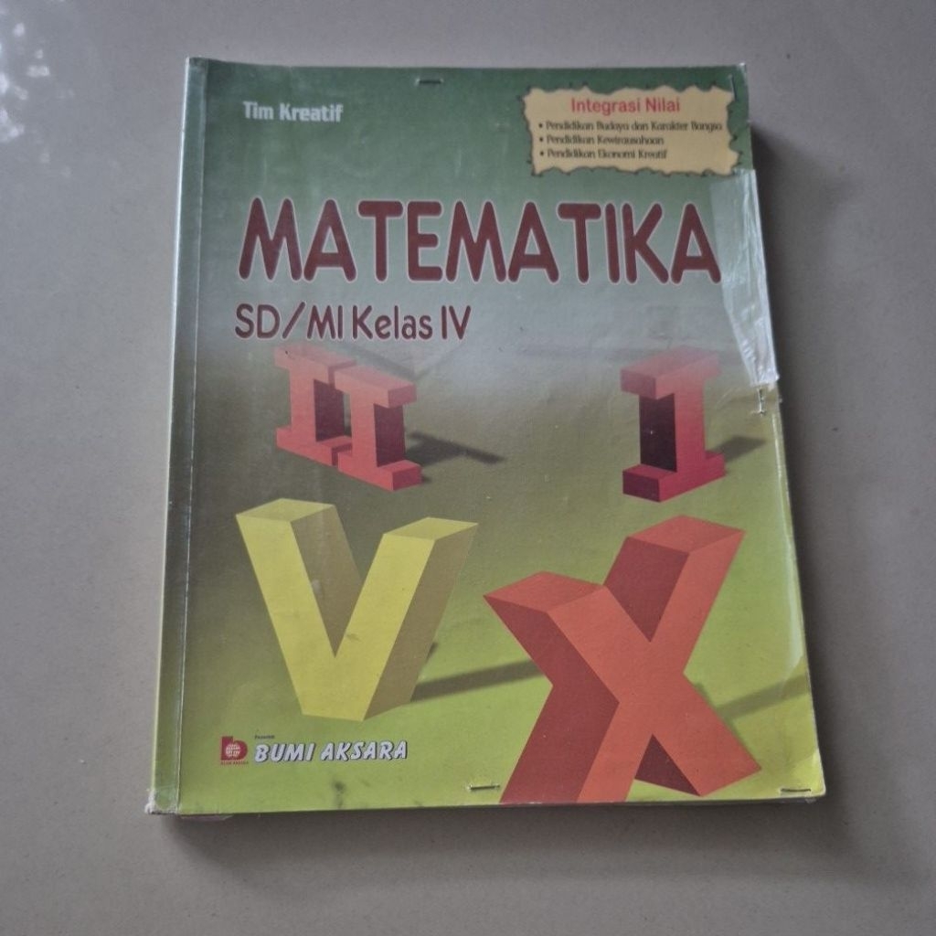 Buku Tim Kreatif Matematika SD Kelas 4 Bumi Aksara