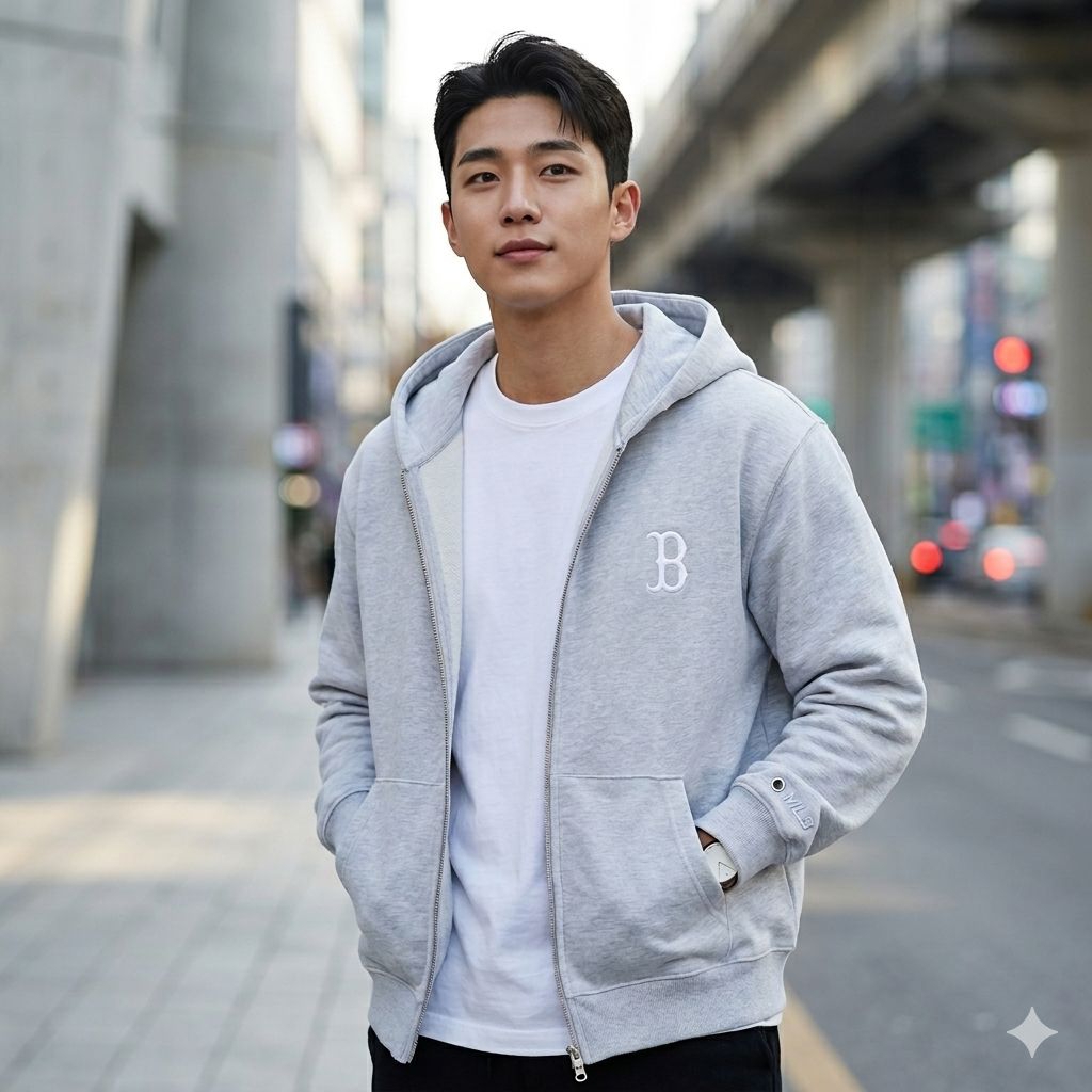 hoodie zip-up MLB Boston red sox, size L(2nd)