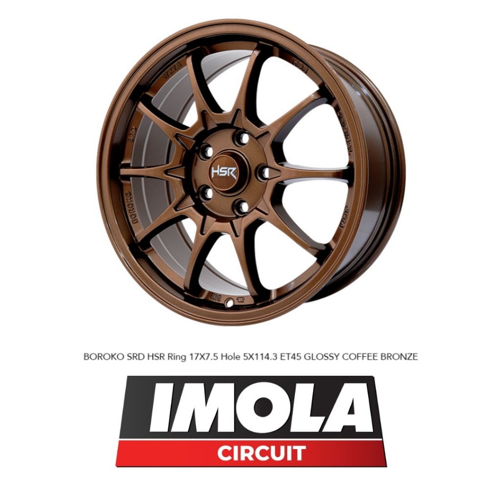Velg Mobil ring 17 HSR Boroko SRD CE28 buat Innova XL7 Xpander DLL