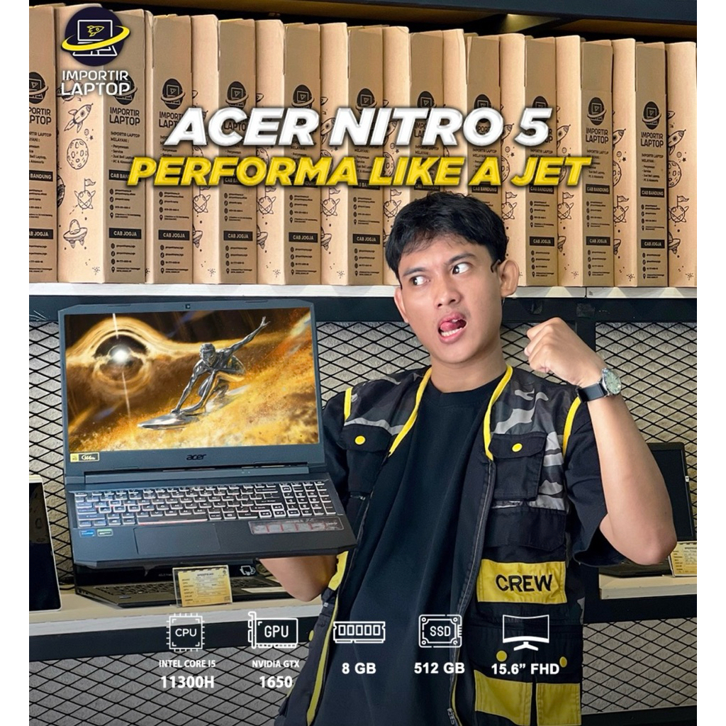ACER NITRO 6/ SECOND BERGARANSI 1 TAHUN LAPTOP GAMING
