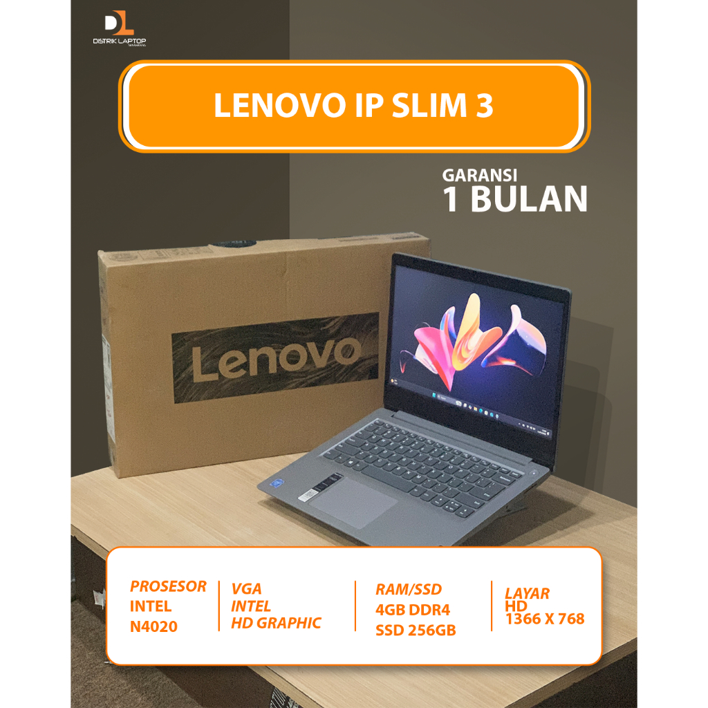 LENOVO SLIM 3 INTEL N4020 4/256GB