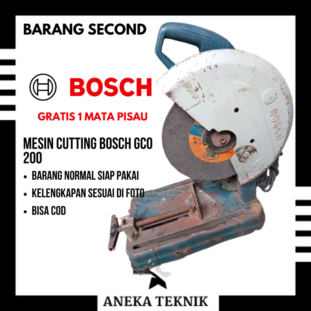 Mesin Potong/Gerinda Potong Besi BOSCH GCO 220 Metal Cut - Off Saw 14"