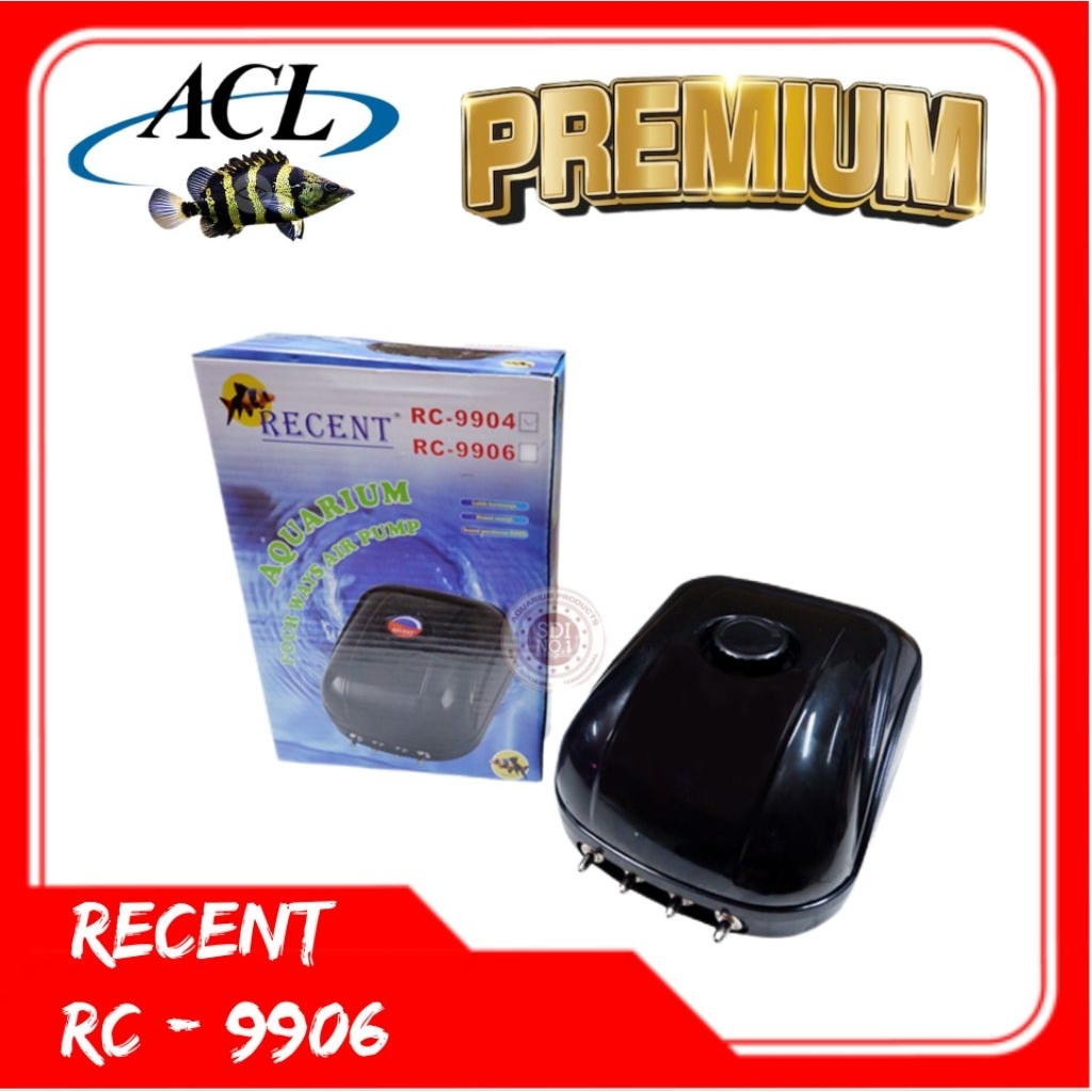 RECENT RC-9904 POMPA AERATOR 4LUBANG MESIN GELEMBUNG AKUARIUM