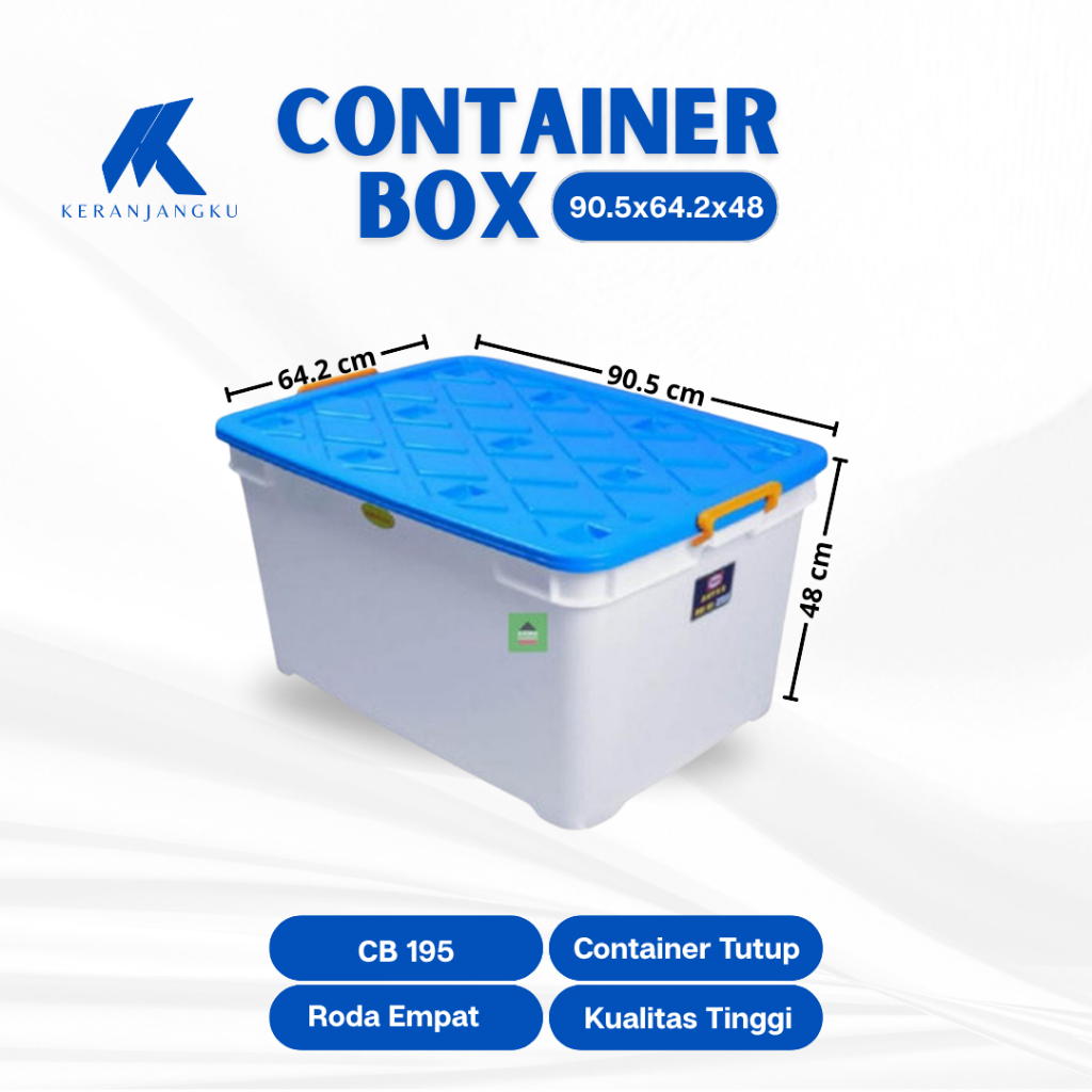Container Box Penyimpanan 195 Liter Shinpo CB 195