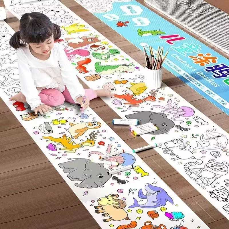 Kertas Gambar Mewarnai Besar Coloring Sheet / Doodle Raksasa A0 / Giant Coloring Poster