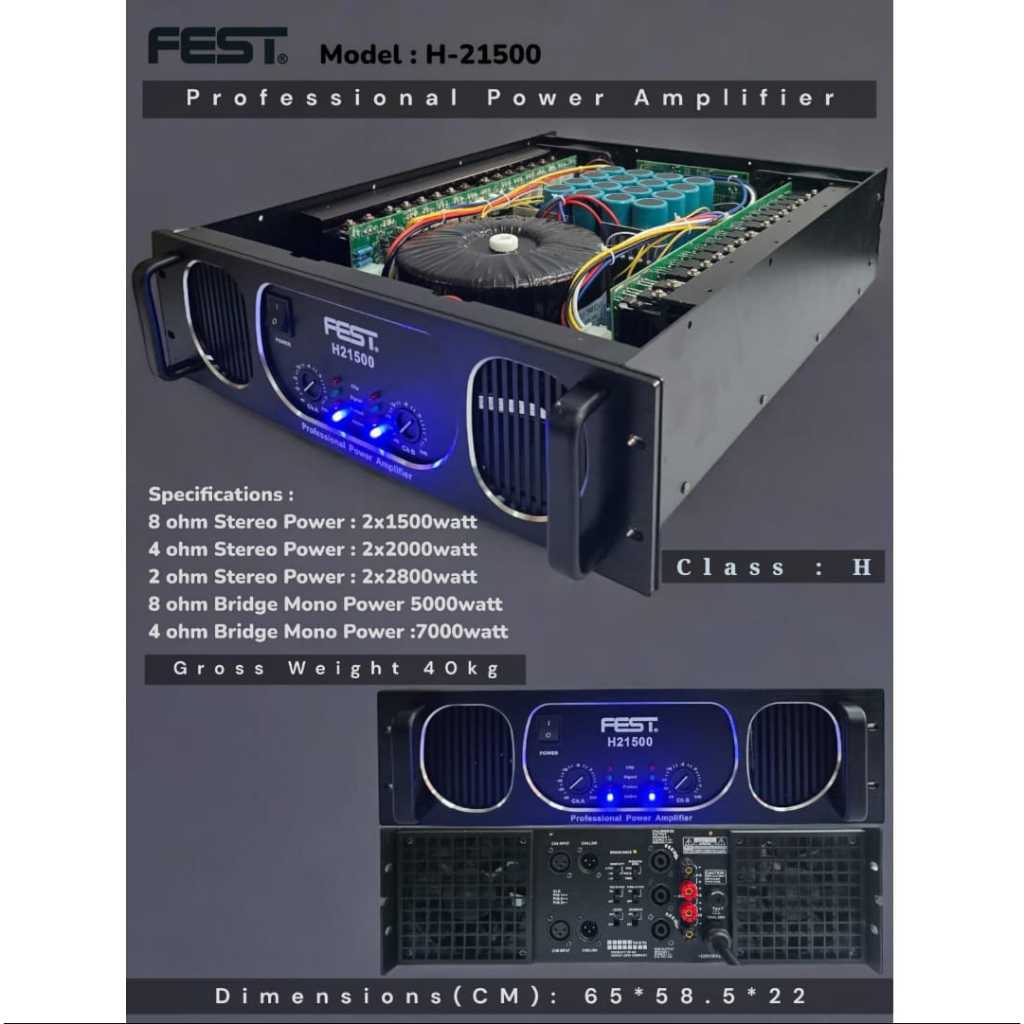 Power Amplifier FEST H-21500 (Class H)