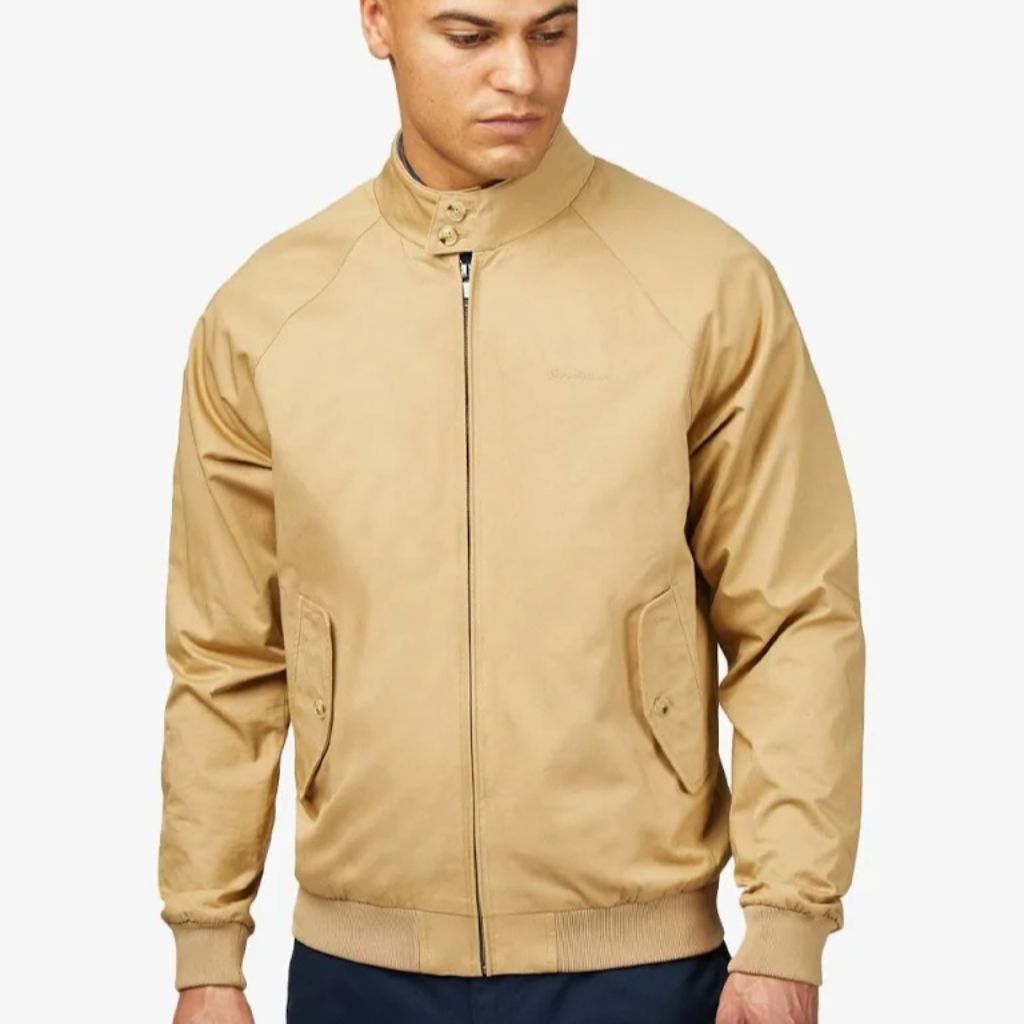 Ben Sherman signature harrington Khaki and blue