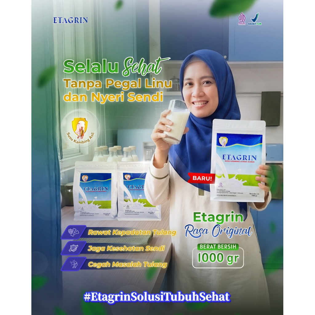 PROMO Susu Kambing 1Kg ETAGRIN | Untuk Tulang dan Sendi