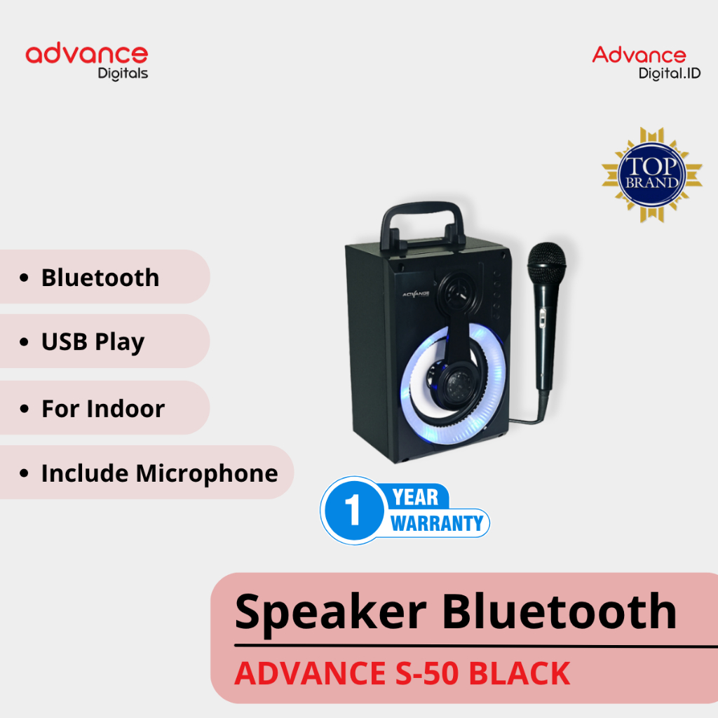 Advance Digitals - Speaker Portable Mini Tipe S50 | speaker bluetooth mini, speaker mini bass, speak