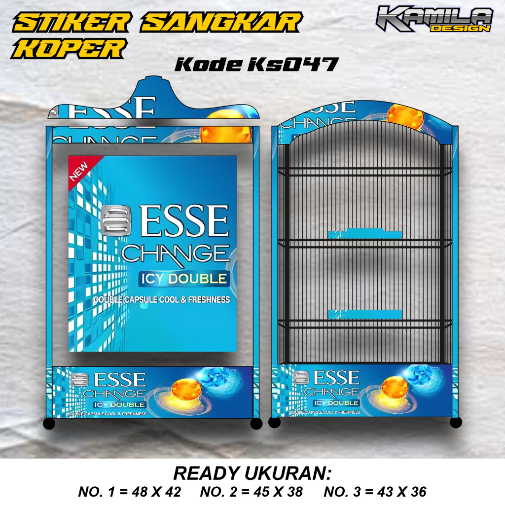 Stiker Decal Sangkar Burung Model Terbaru Model ESSE CHANGE