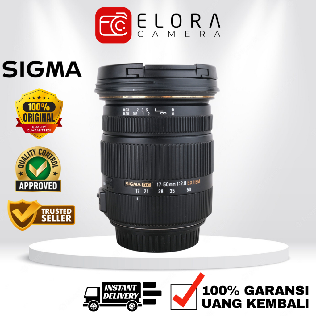 Sigma 17-50mm F2.8 EX DC OS HSM For Canon / Lensa Sigma 17-50 mm F 2.8 EX DC OS HSM For Canon