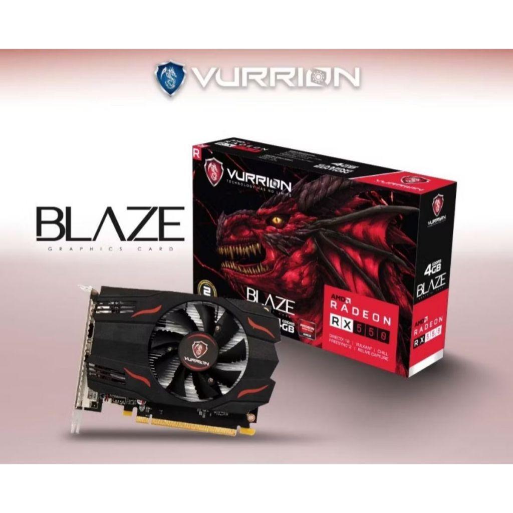 VGA VURRION RX 550 4GB GDDR5 128Bit GAMING VGA RX550 4GB