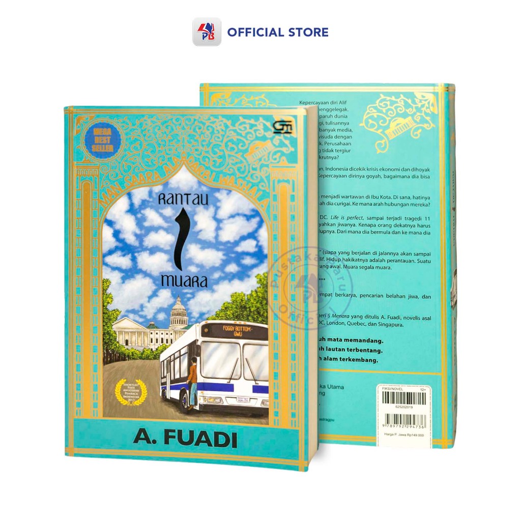 Buku Novel Rantau 1 Muara – A Fuadi (Buku Ke 3 Dari Trilogi Negeri 5 Menara) / GRAMEDIA PUSTAKA UTAM